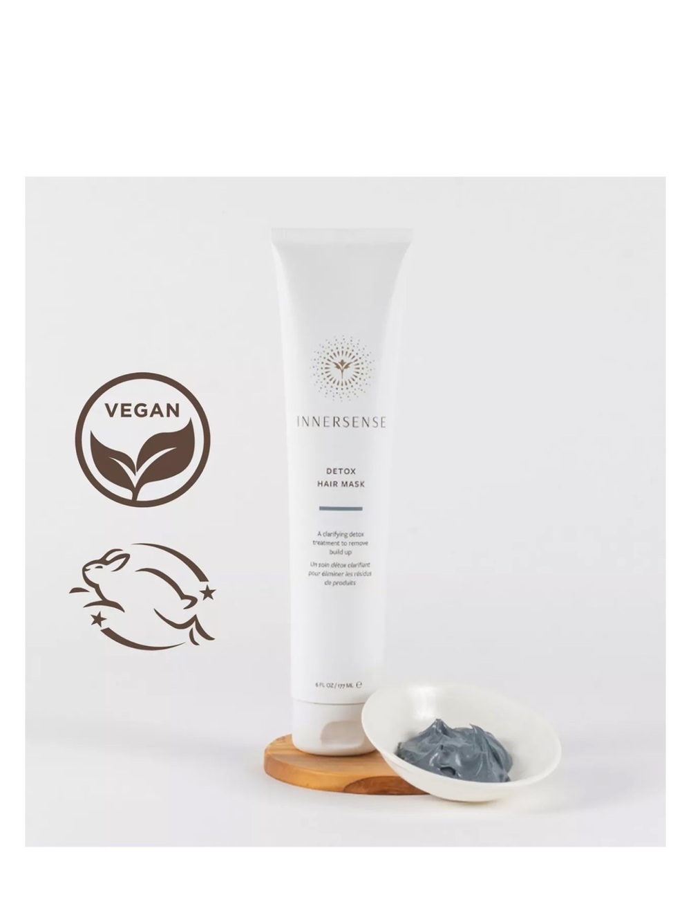 Innersense detox vegan hair mask clarifying treatment full size 4 FL sealed